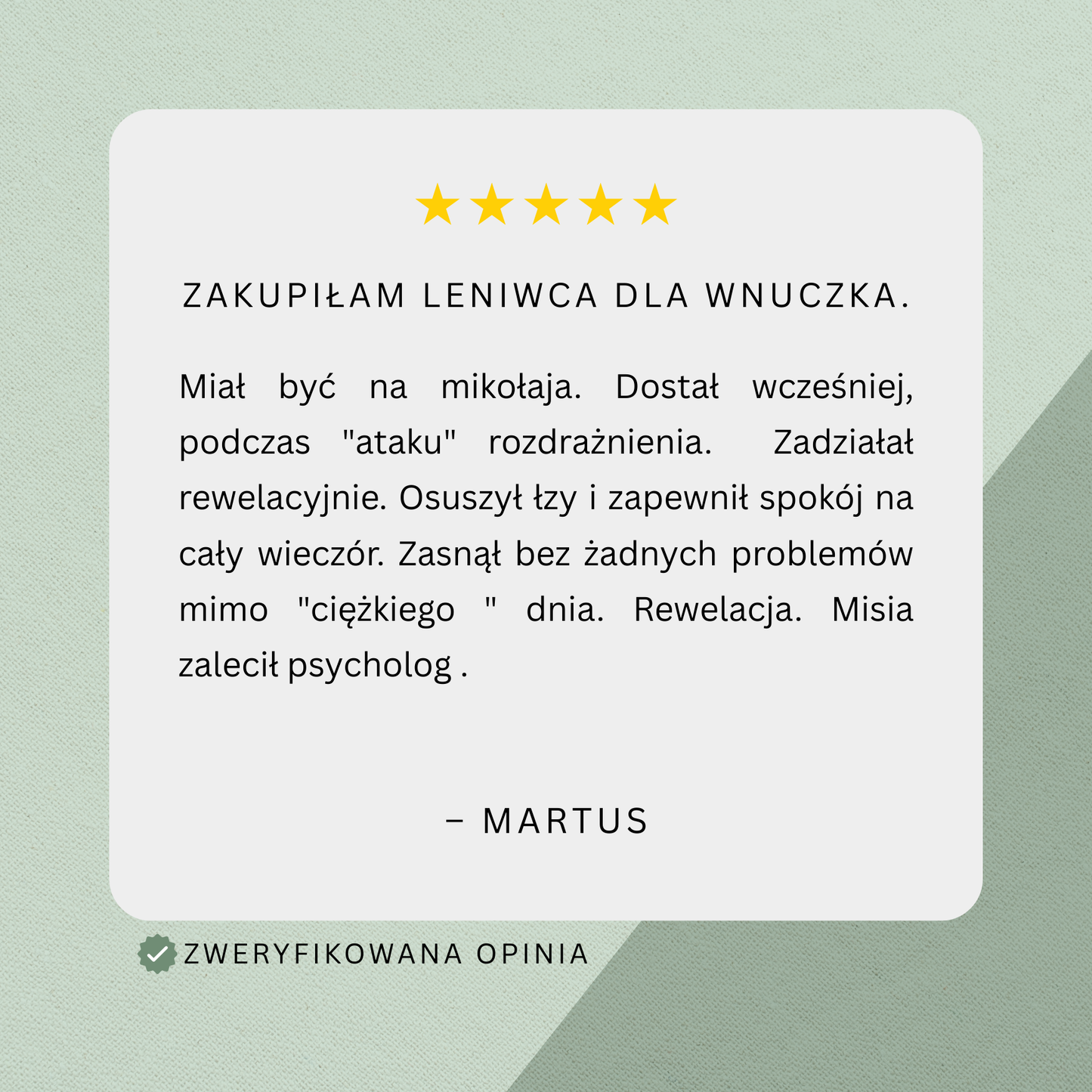 Obciążak™ - Obciążany Przytulak